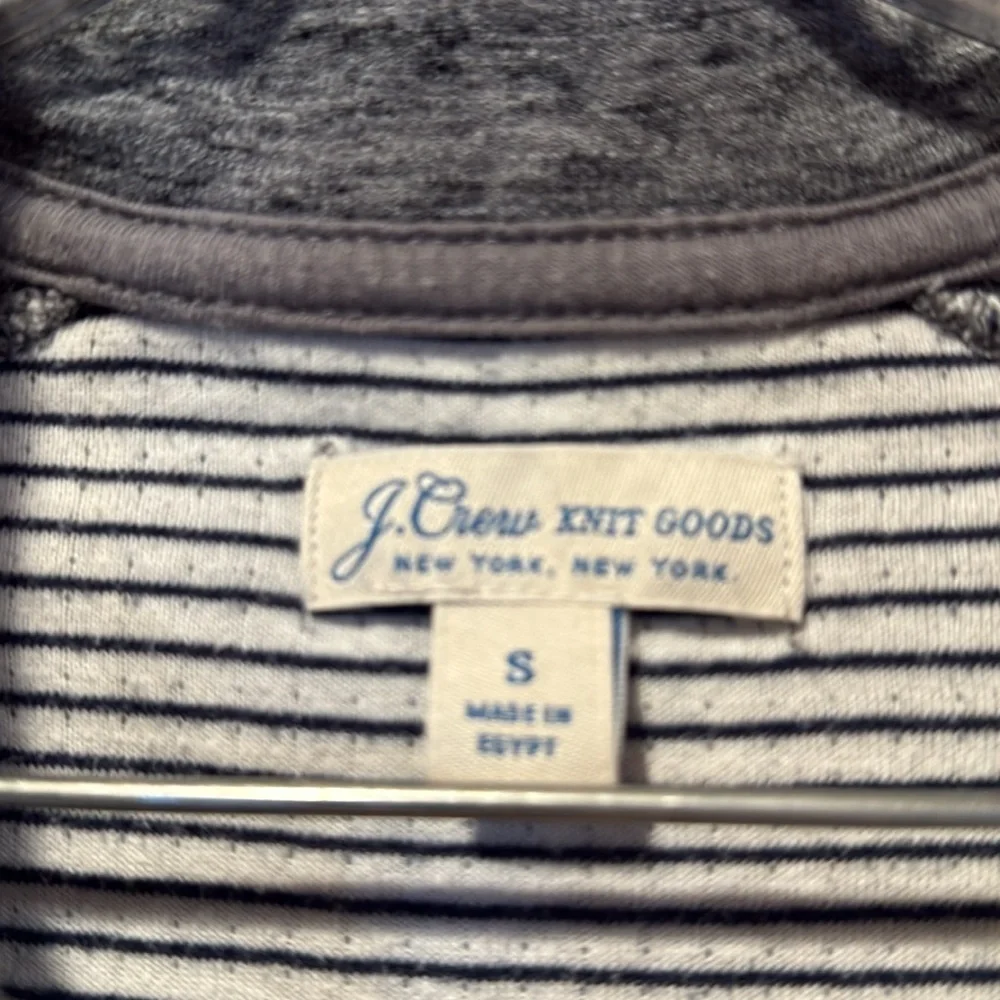 J . Crew men’s  quarter zip pull over size small .